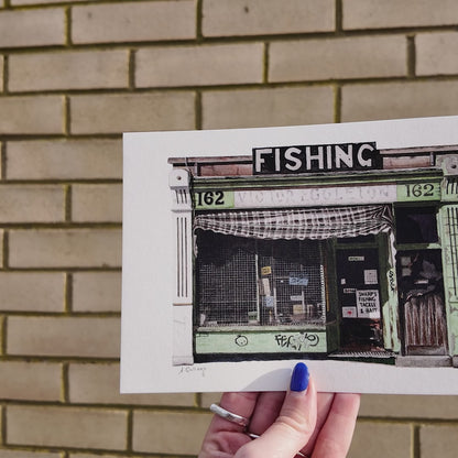 Gospel Oak - Sharp's Fishing Tackle shop - Giclée Print (unframed) - Hampstead