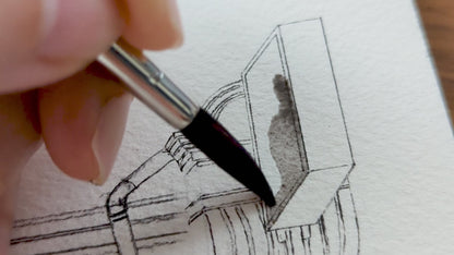 Penge - Bearly Trading - Original watercolour painting (framed)