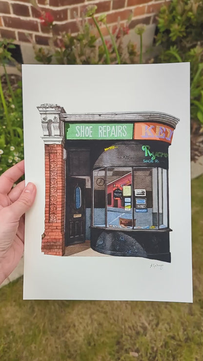 Streatham - Rycroft's - Shore repair shop - Giclée Print (unframed)