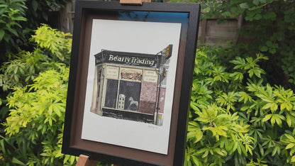 Penge - Bearly Trading - Original watercolour painting (framed)