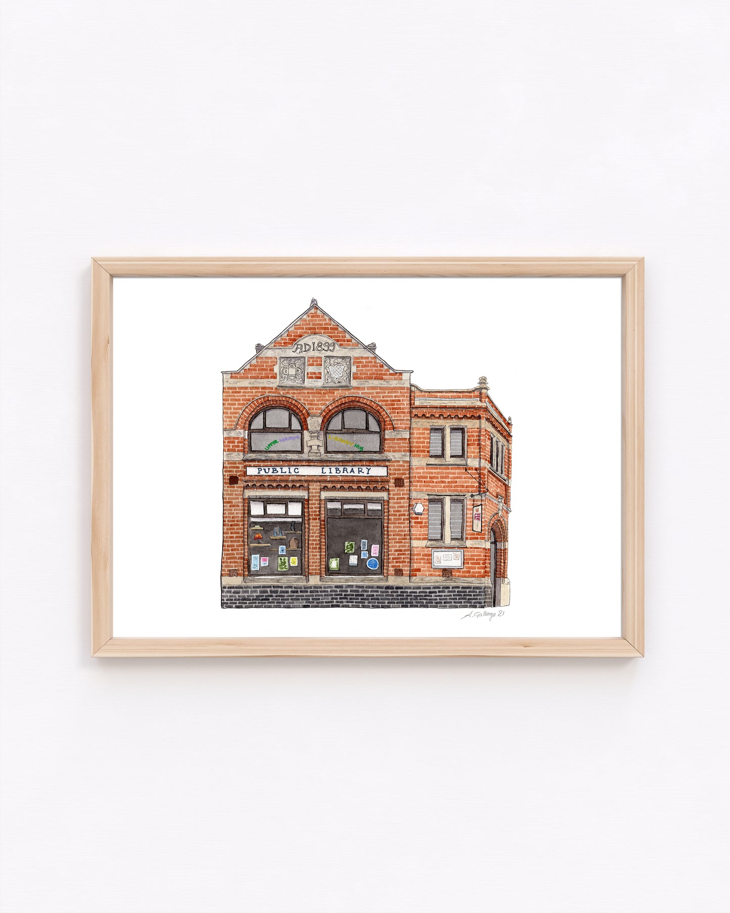 Crystal Palace - Upper Norwood Library Hub - Giclée Print (unframed)