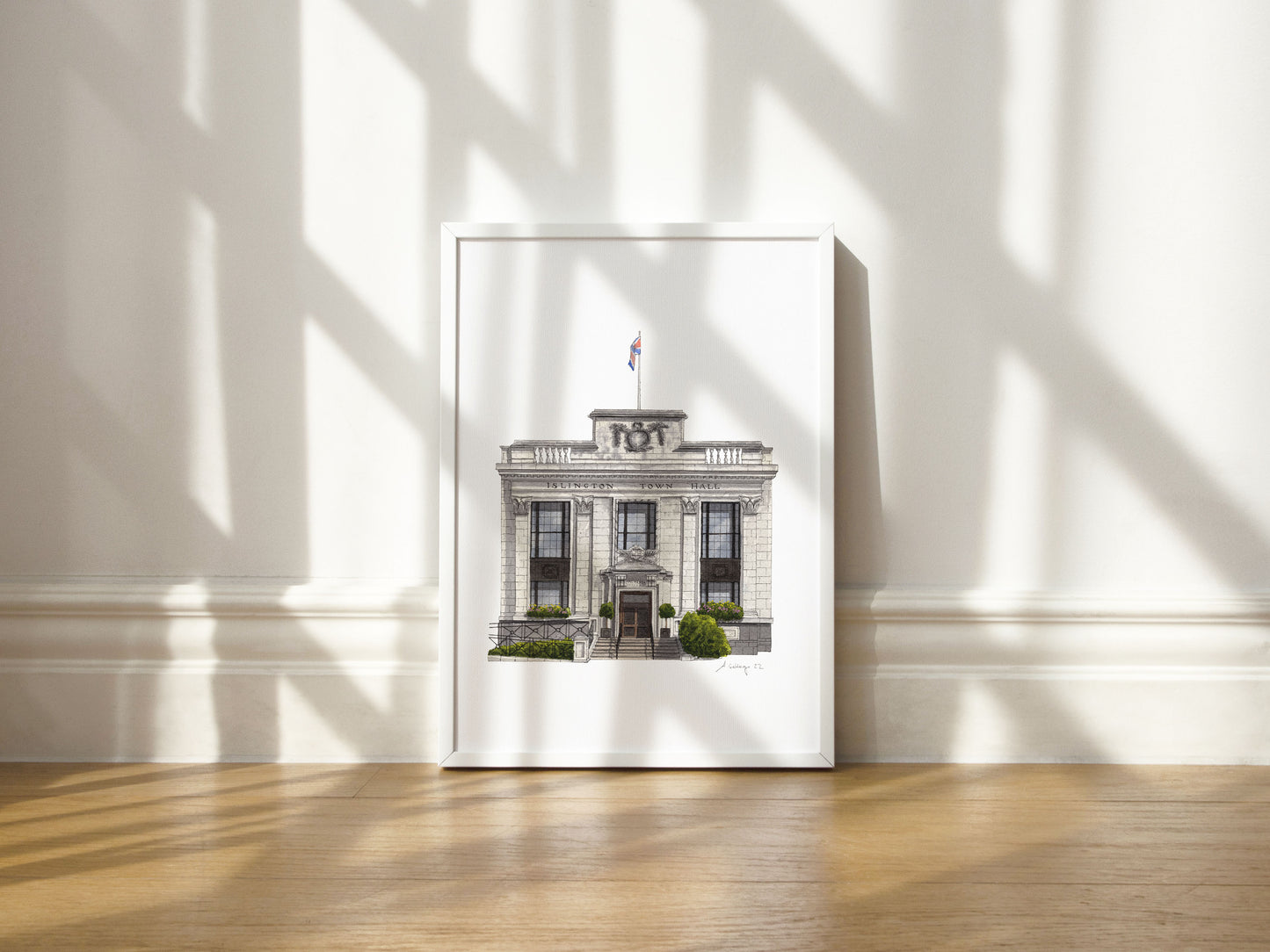Islington Town Hall - Giclée Print (unframed)