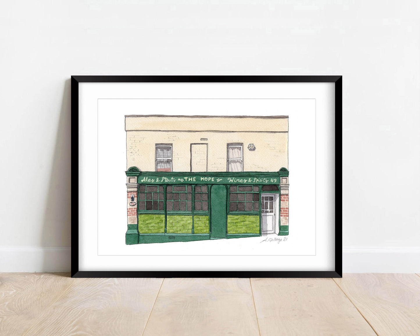 West Norwood - The Hope Pub - Giclée Print (unframed)