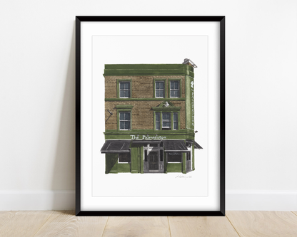 East Dulwich - The Palmerston - Original watercolour painting (framed)