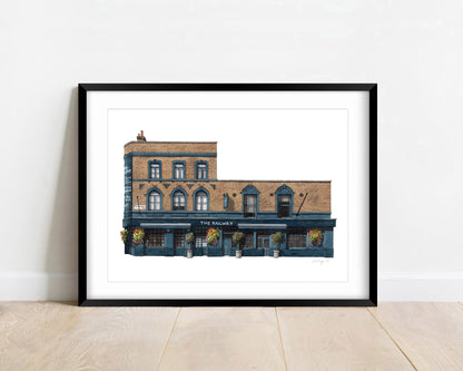 Streatham - The Railway pub - Giclée Print (unframed)