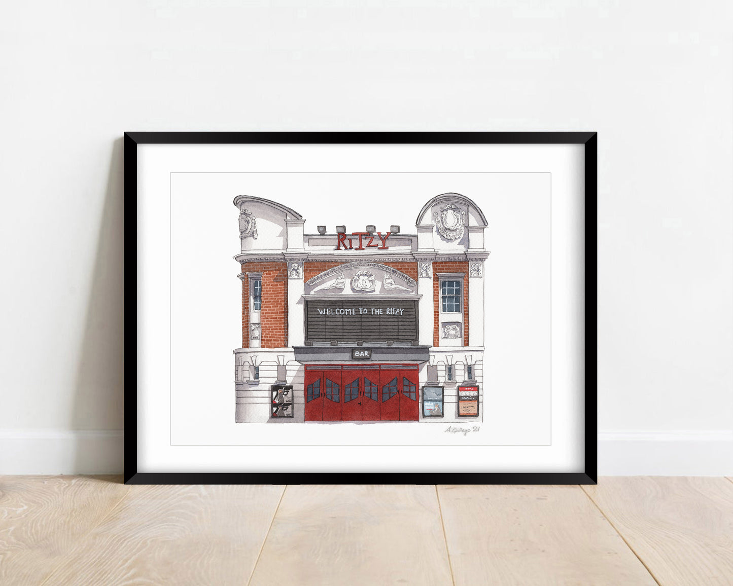 Brixton - Ritzy Cinema - Giclée Print (unframed)