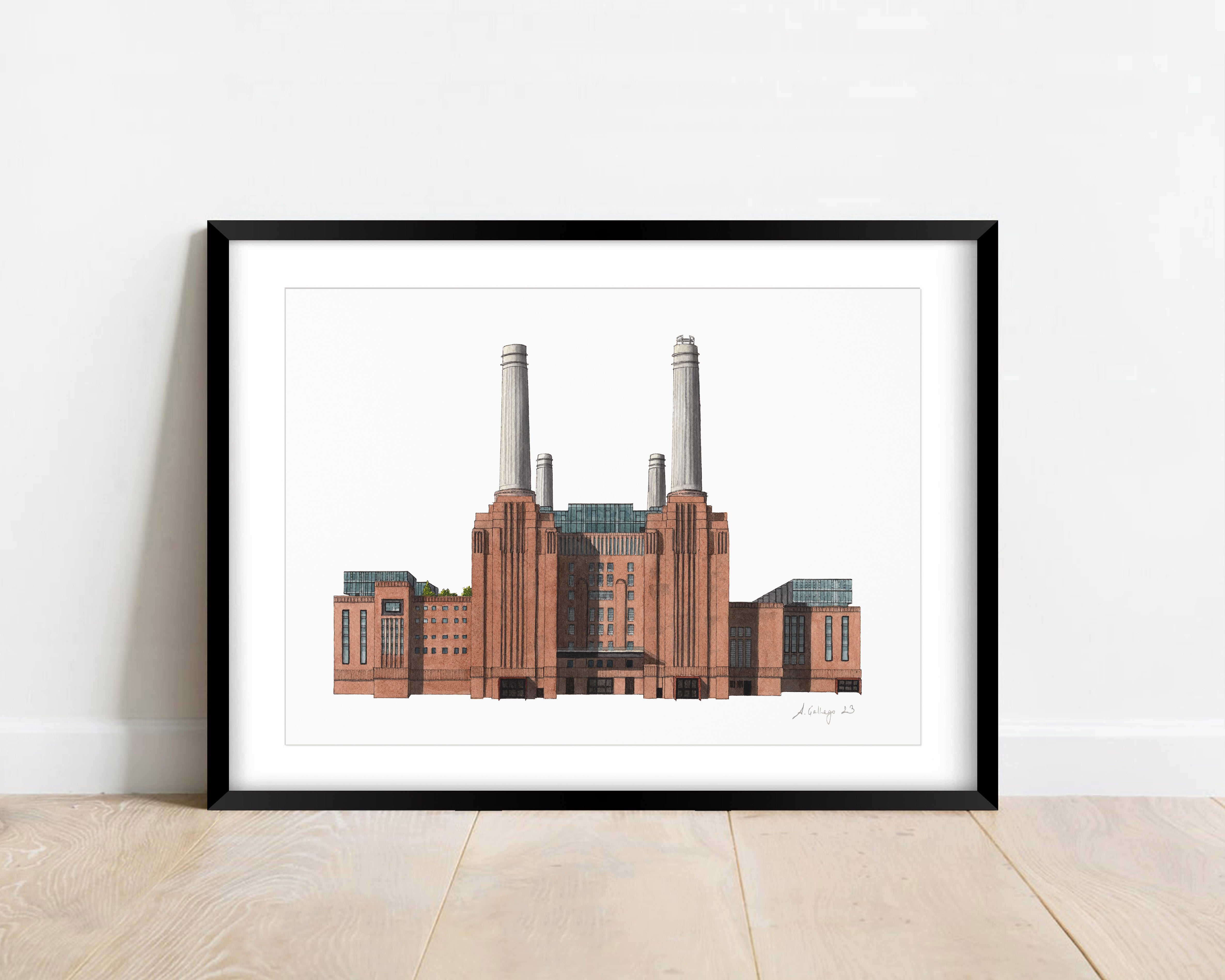 Battersea Power Station | The Mighty Crane, Battersea Power Station - store Limited Edition Giclée Print