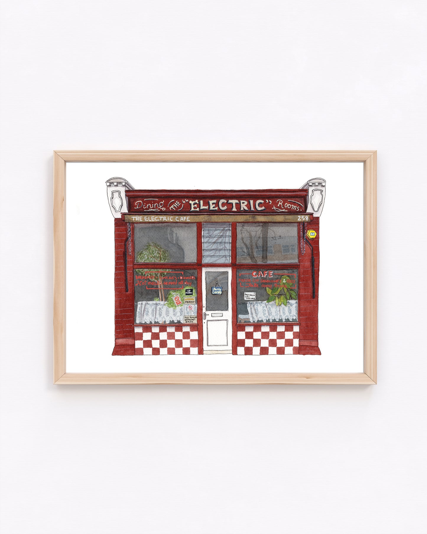 West Norwood - The Electric Cafe - Giclée Print (unframed) - Tulse Hill