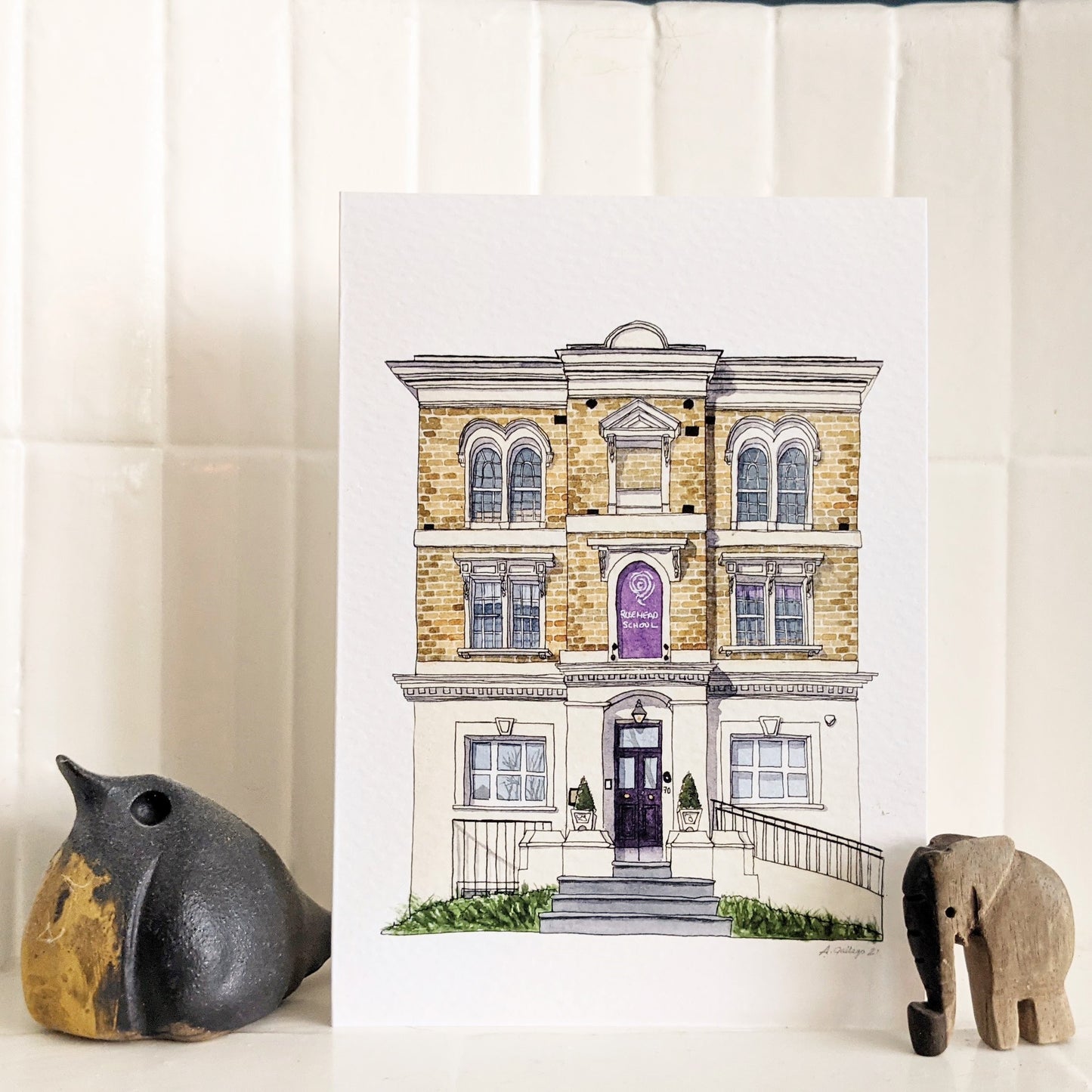 Tulse Hill - Rosemead Preparatory School - Greeting card with envelope - West Norwood