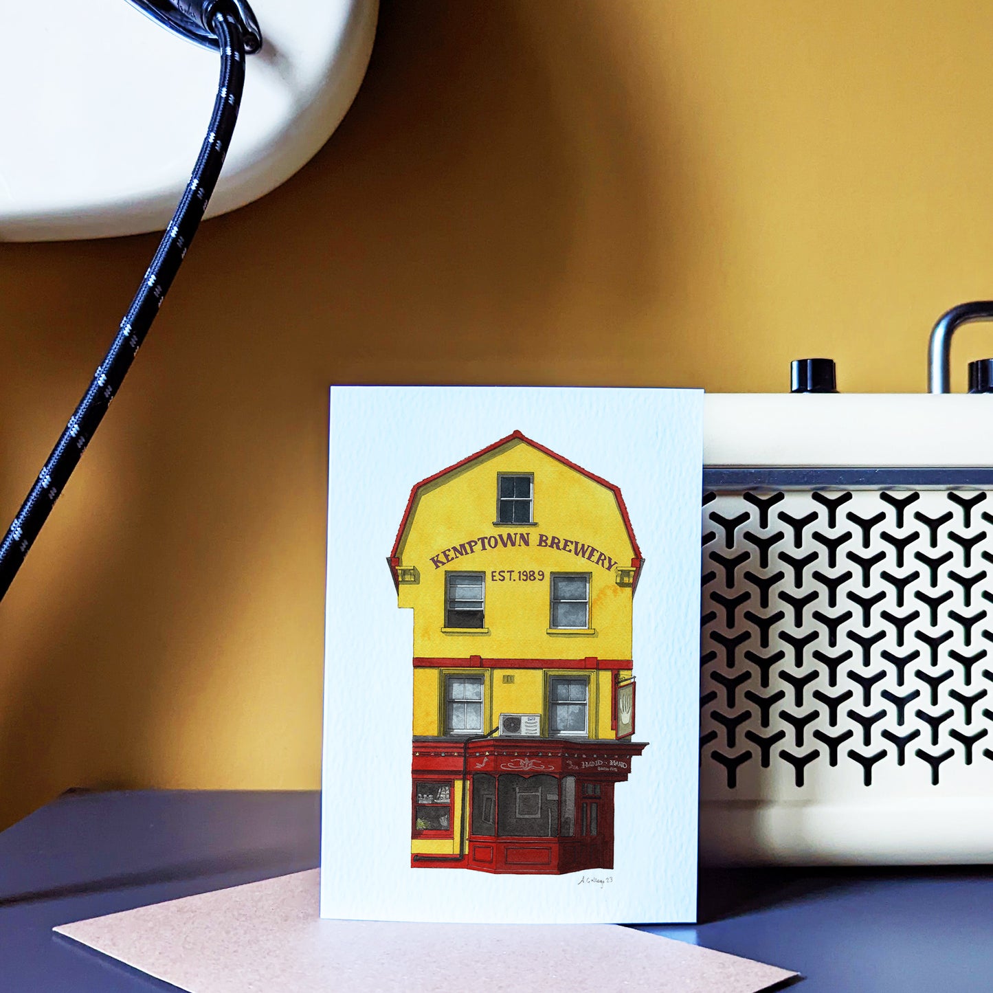 Brighton - The Hand in Hand - Greeting card with envelope - Kemptown