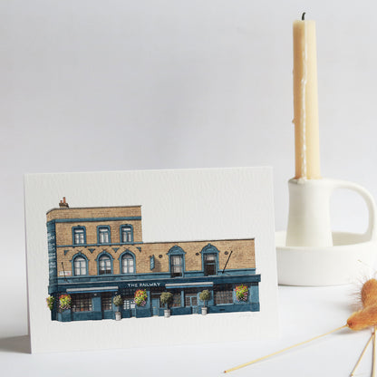 Streatham - The Railway pub - Greeting card with envelope