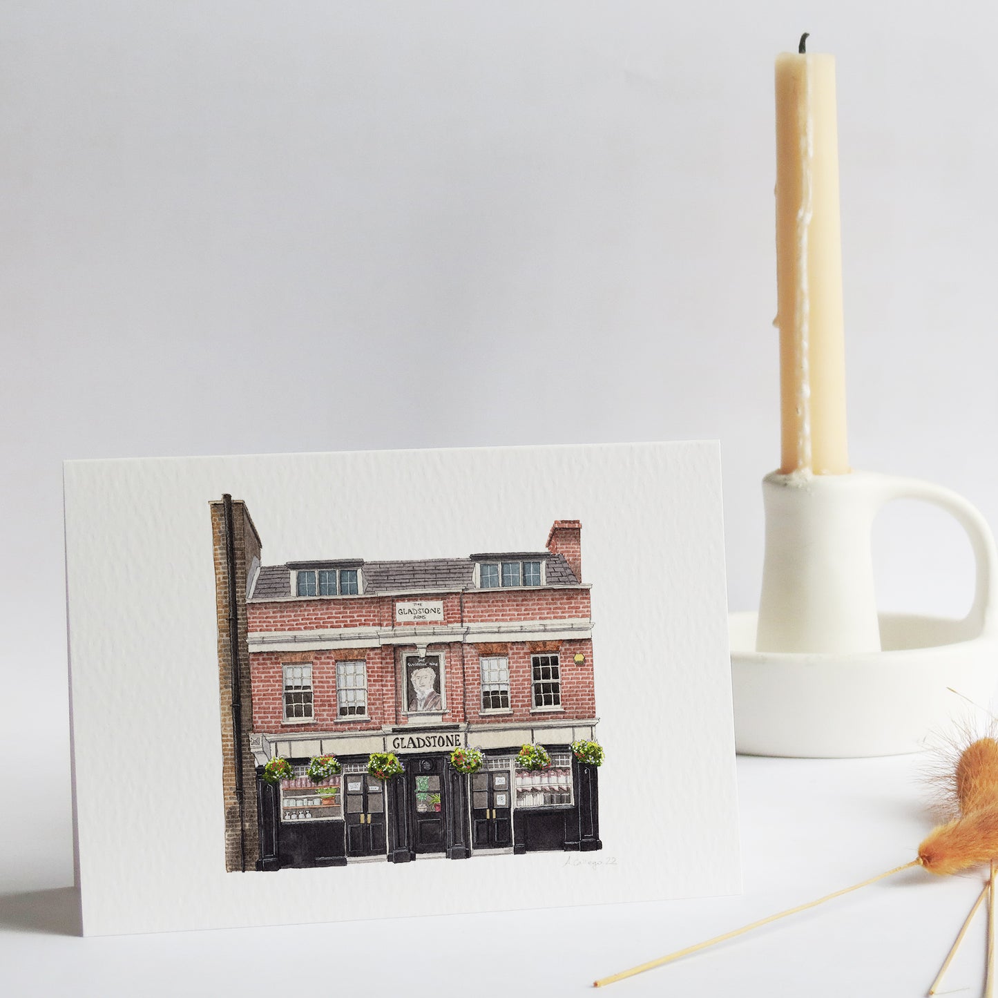 Borough - The Gladstone Arms - Greeting card with envelope