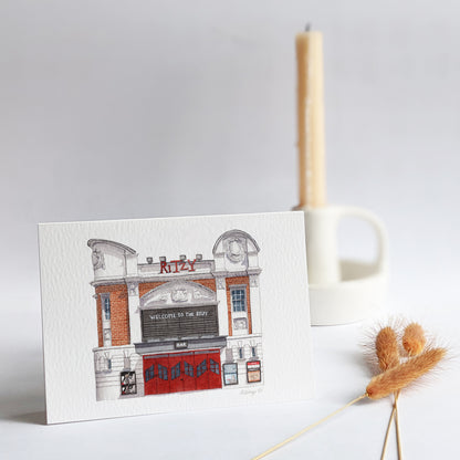Brixton - Ritzy Cinema - Greeting card with envelope