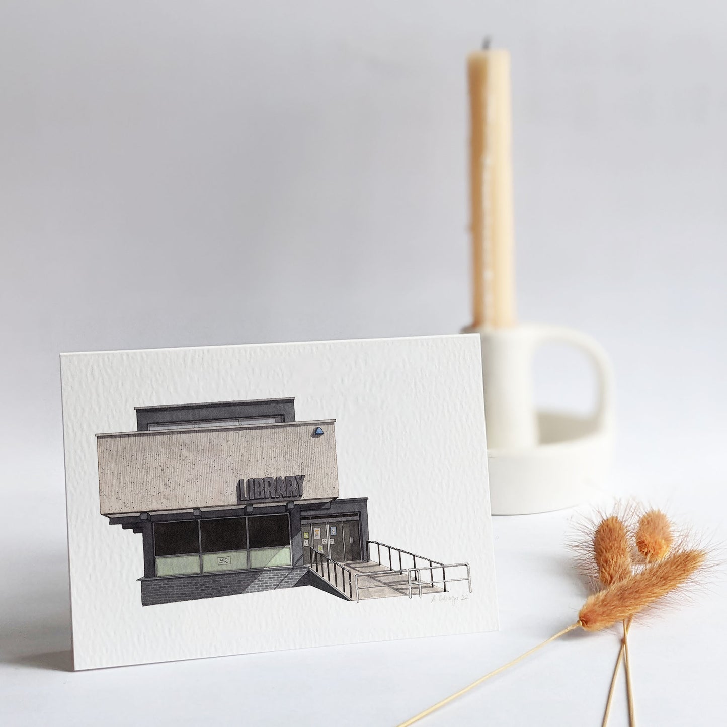 South Norwood - Library - Greeting card with envelope