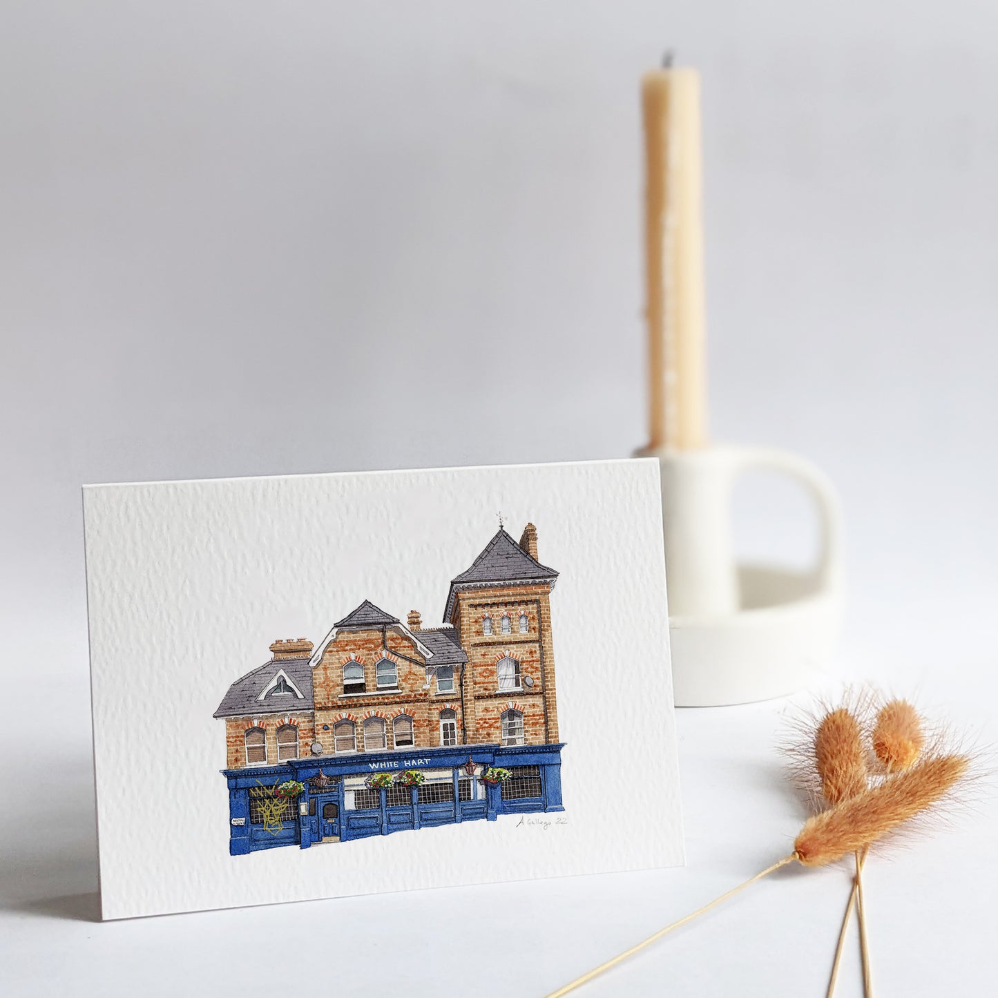Crystal Palace - White Hart - Greeting card with envelope