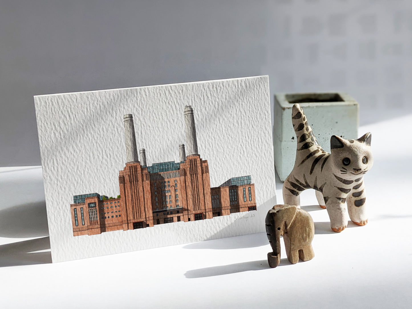 Battersea Power Station - Greeting card with envelope