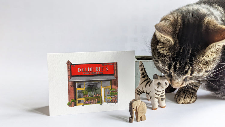 Streatham - Delhi Bites - Greeting card with envelope