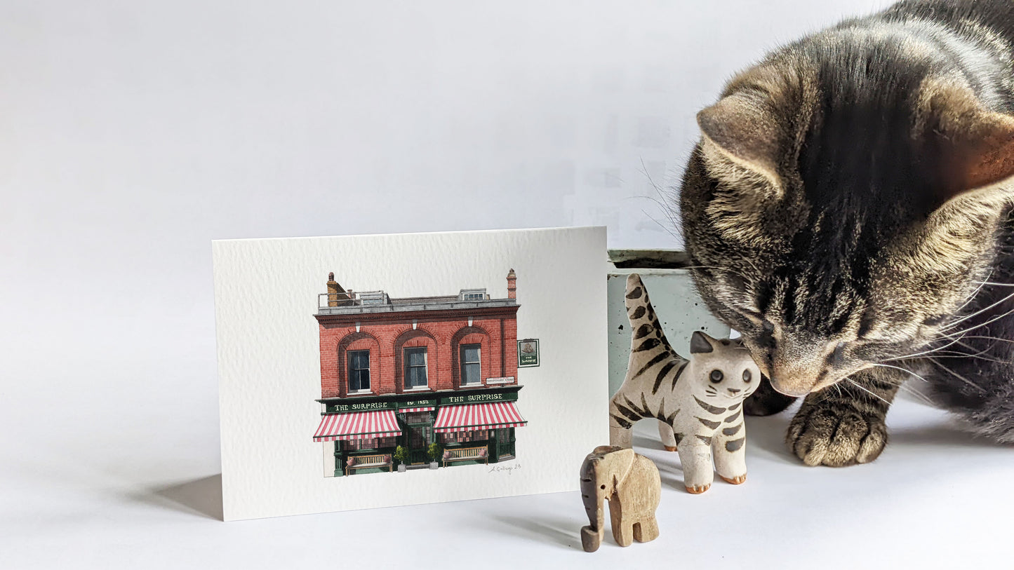 Chelsea - The Surprise pub - Greeting card with envelope