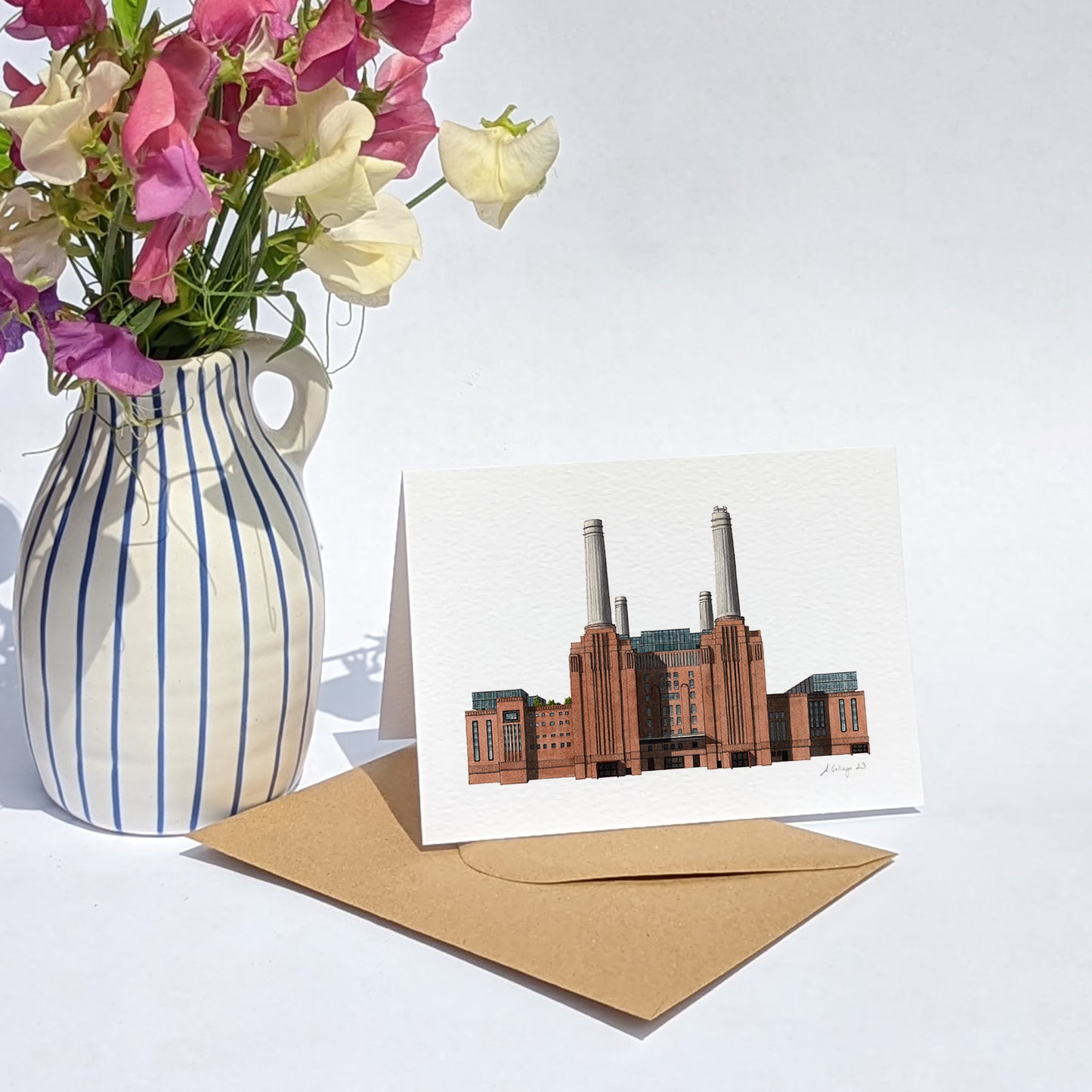 Battersea Power Station - Greeting card with envelope