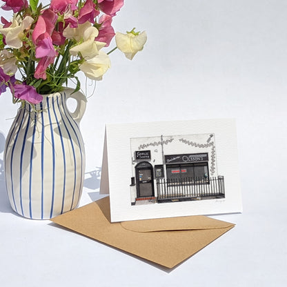 Soho - Garlic & Shots - Greeting card with envelope