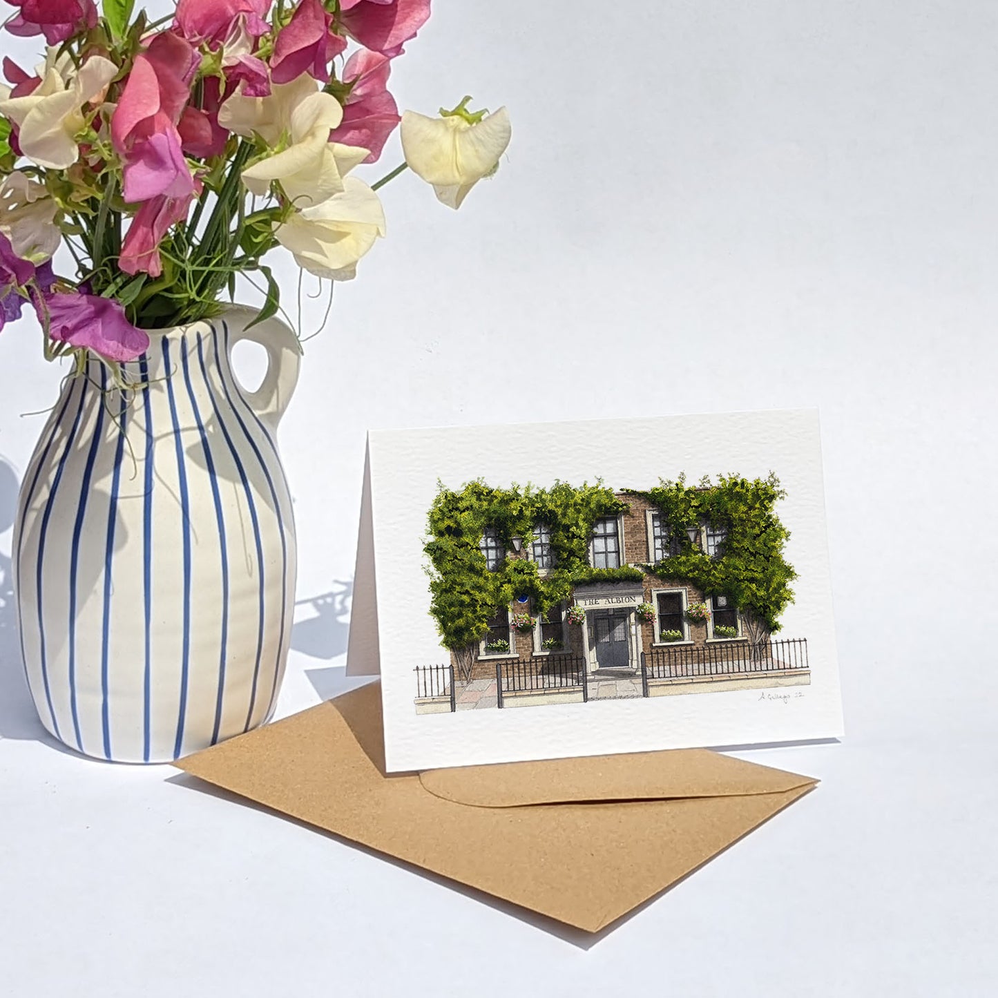 Barnsbury - The Albion - Greeting card with envelope - Islington