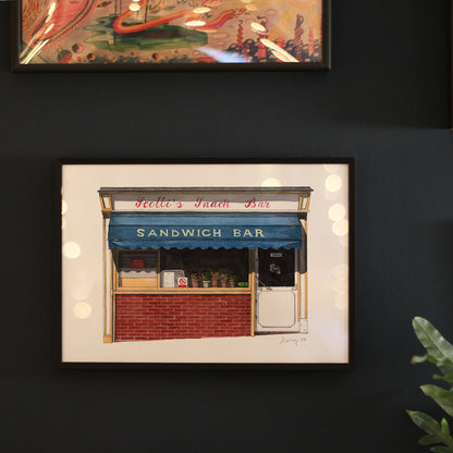 Clerkenwell - Scotti's Snack Bar - Giclée Print (unframed)