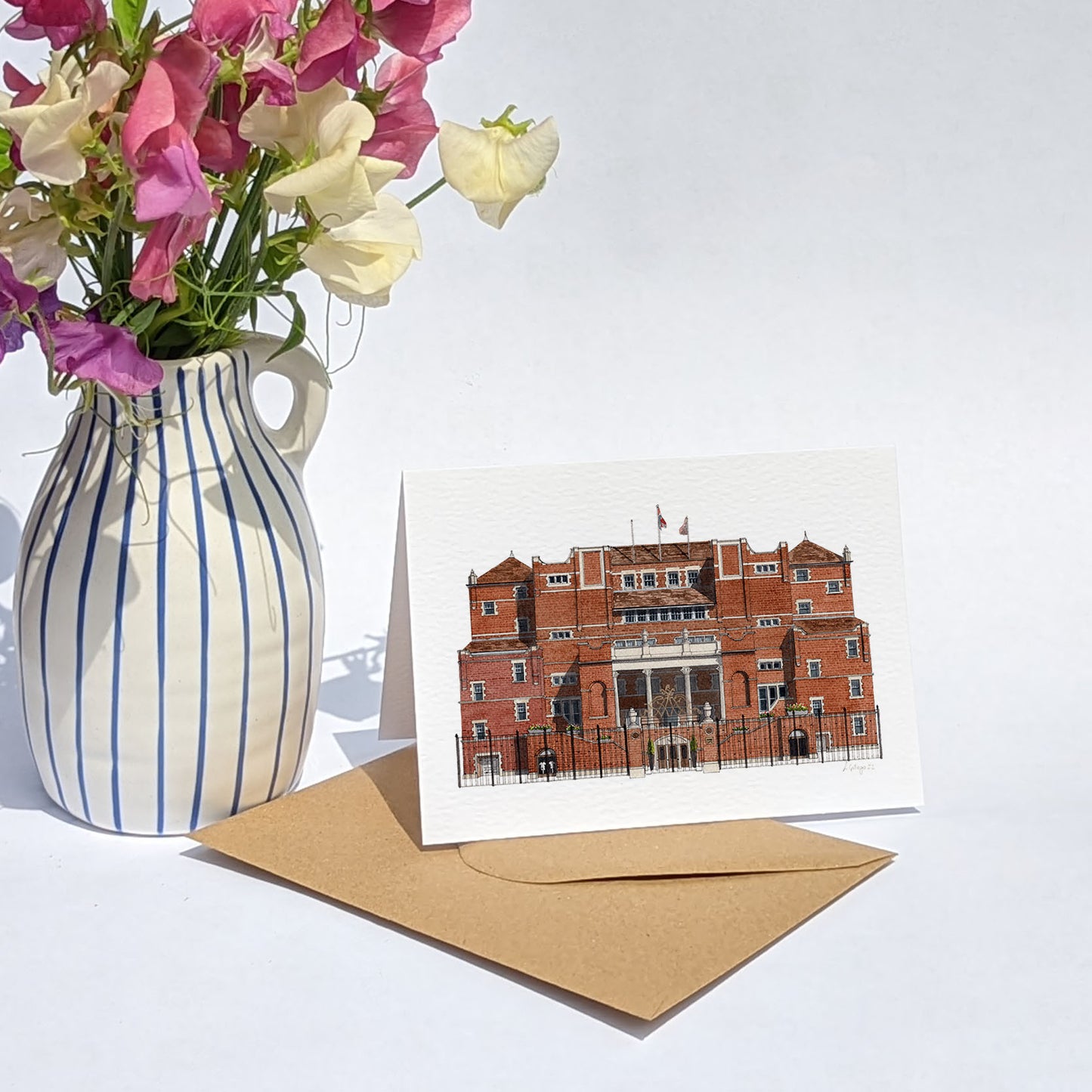 Oval - Oval Pavillion - Greeting card with envelope
