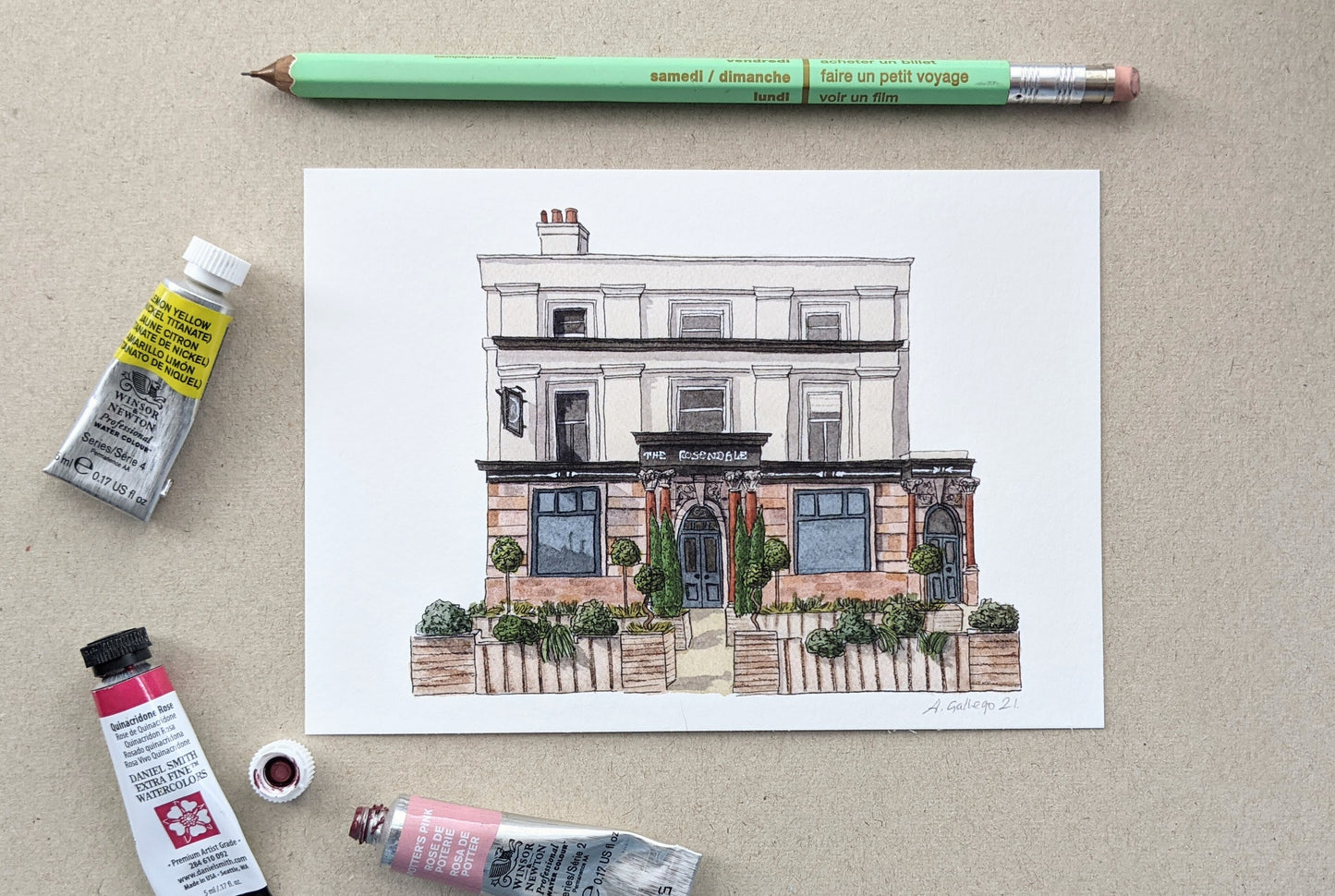 Outlet - West Dulwich - The Rosendale Pub - Miniprint (A6)