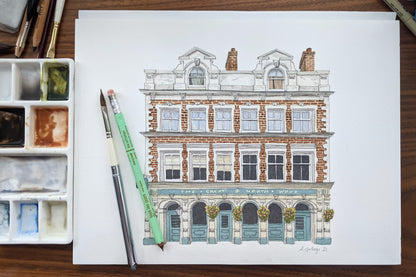 West Norwood - The Great North Wood Pub - Greeting card with envelope