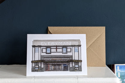 Crystal Palace - Everyman Cinema - Greeting card with envelope