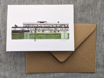 Brixton - Windmill Pub - Greeting card with envelope