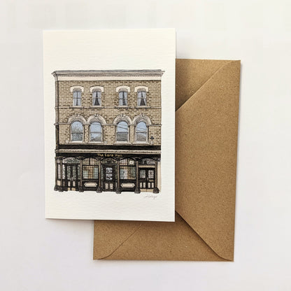 Brixton - Effra Hall Tavern pub - Greeting card with envelope
