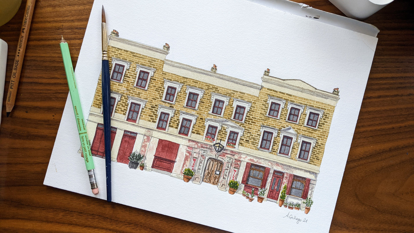 East End - Wilton's Music Hall - Greeting card with envelope - Tower Hamlets