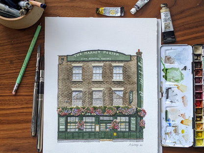 Borough - The Market Porter - Greeting card with envelope