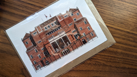 SECONDS - Oval Pavilion - Greeting card with envelope