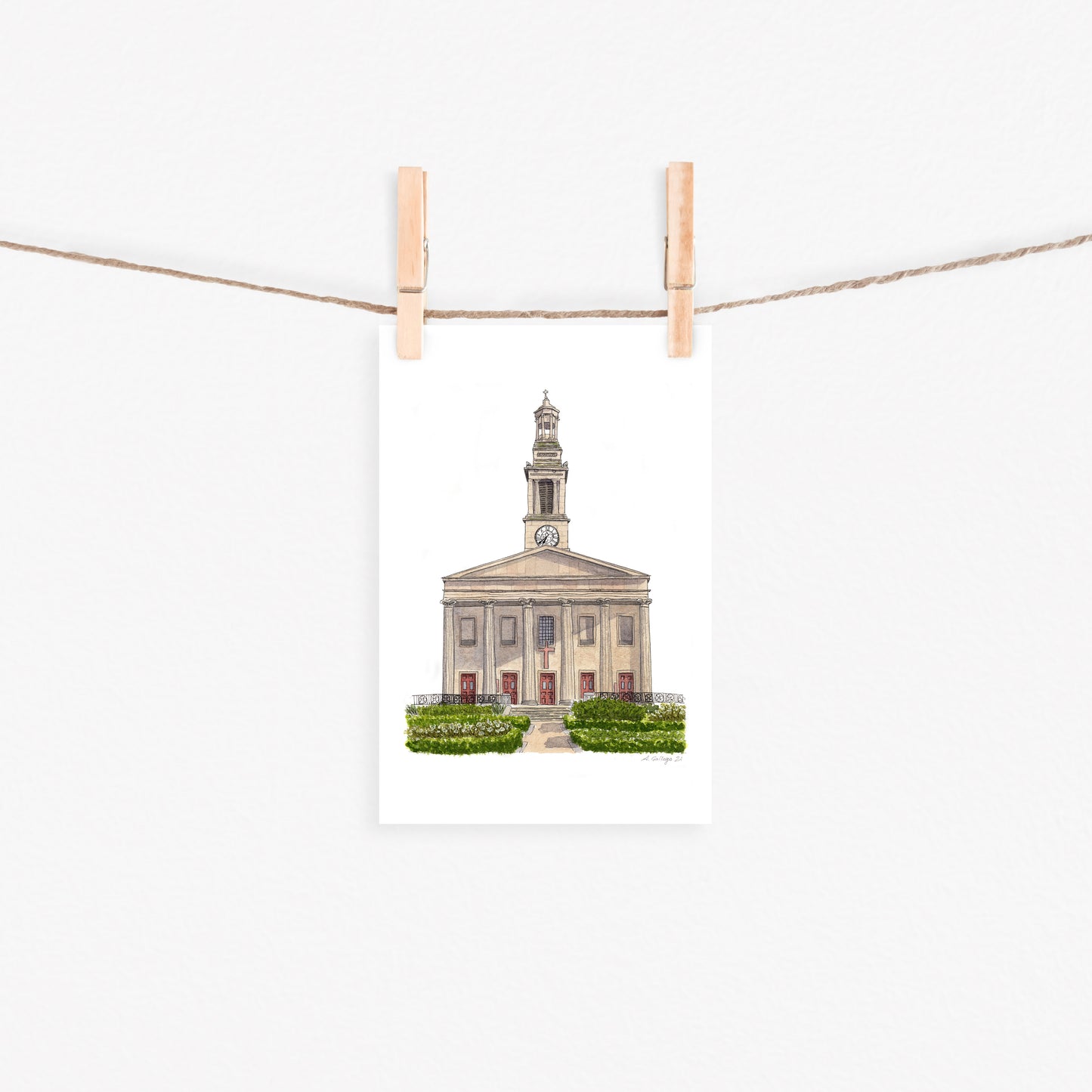 West Norwood - St Luke's Church - Greeting card with envelope