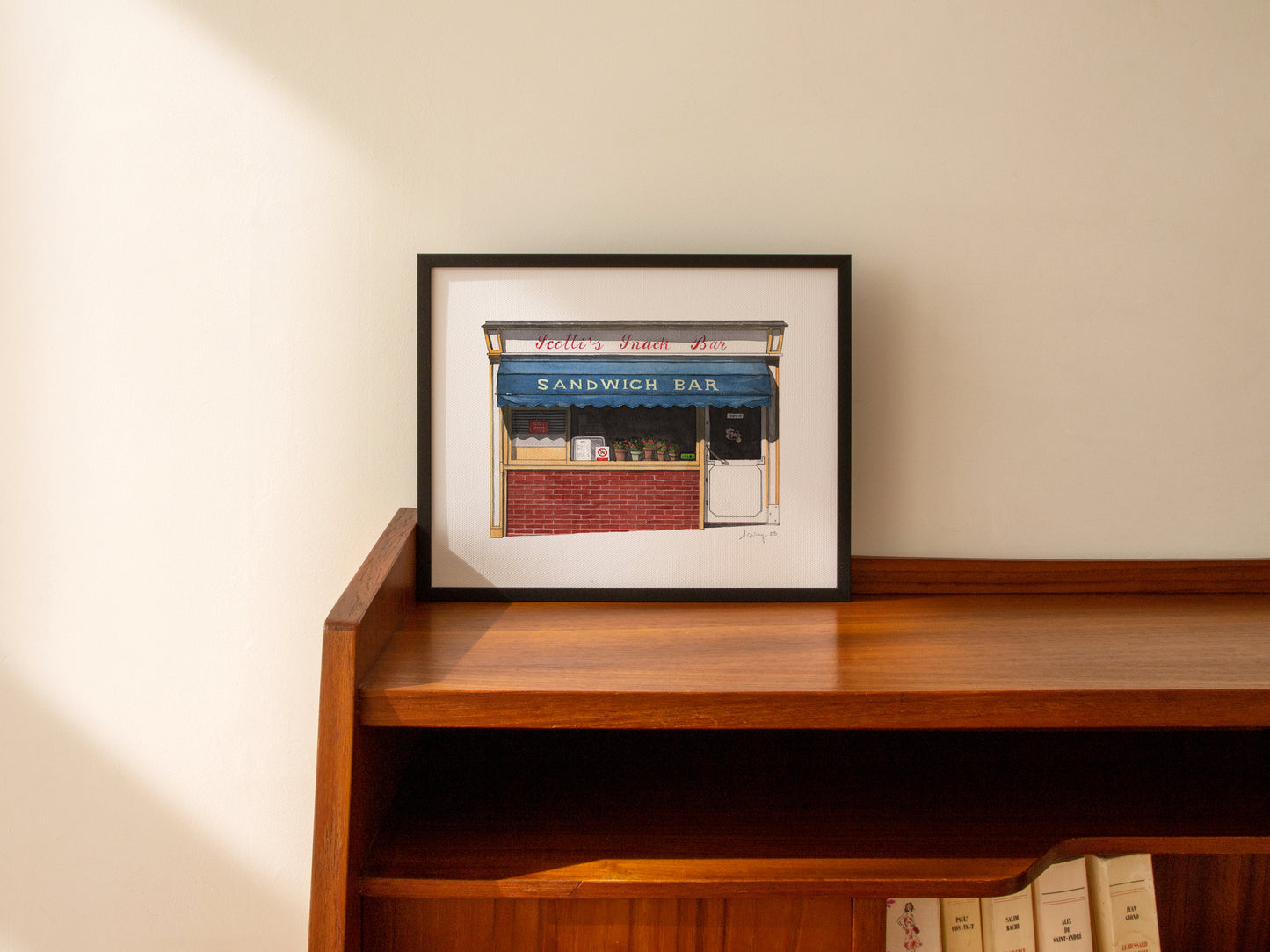 Clerkenwell - Scotti's Snack Bar - Giclée Print (unframed)