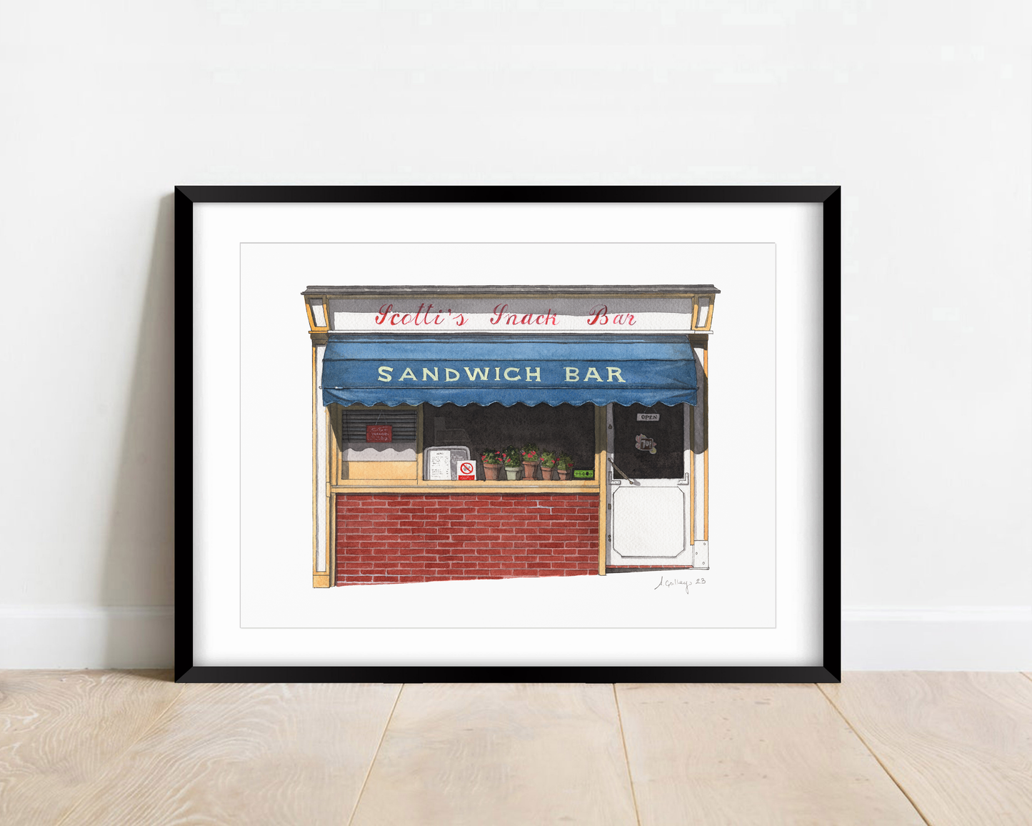 Clerkenwell - Scotti's Snack Bar - Giclée Print (unframed)