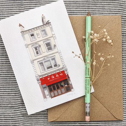 Camberwell - Silk Road Restaurant - Greeting card with envelope