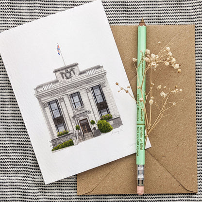 Islington Town Hall - Greeting card with envelope