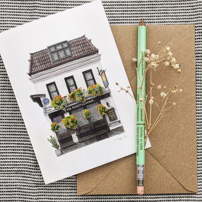 Rotherhithe - The Mayflower Pub - Greeting card with envelope