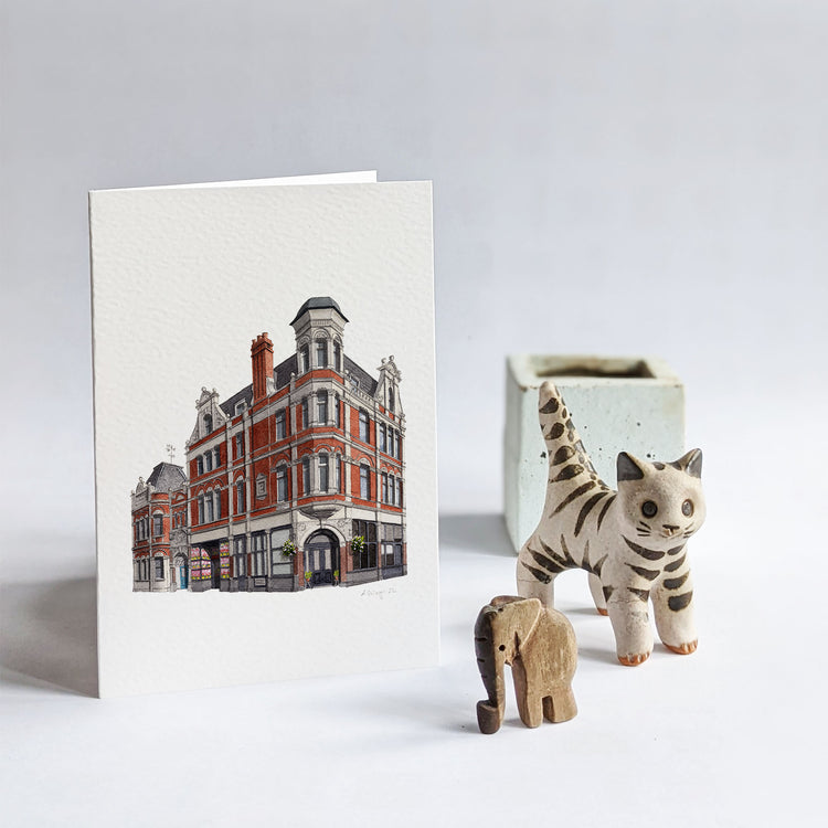 Loughborough Junction - Loughborough Hotel - Greeting card with envelope