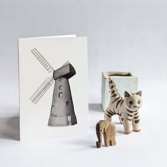 Brixton - Flour Windmill - Greeting card with envelope