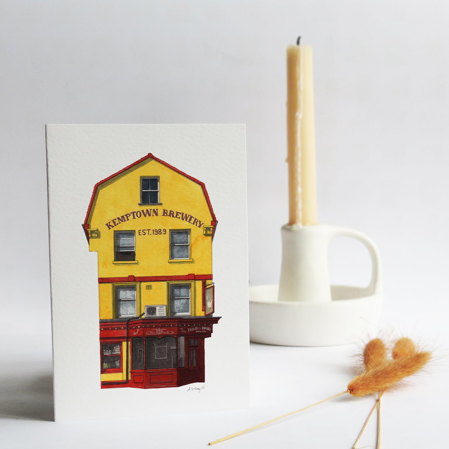 Brighton - The Hand in Hand - Greeting card with envelope - Kemptown