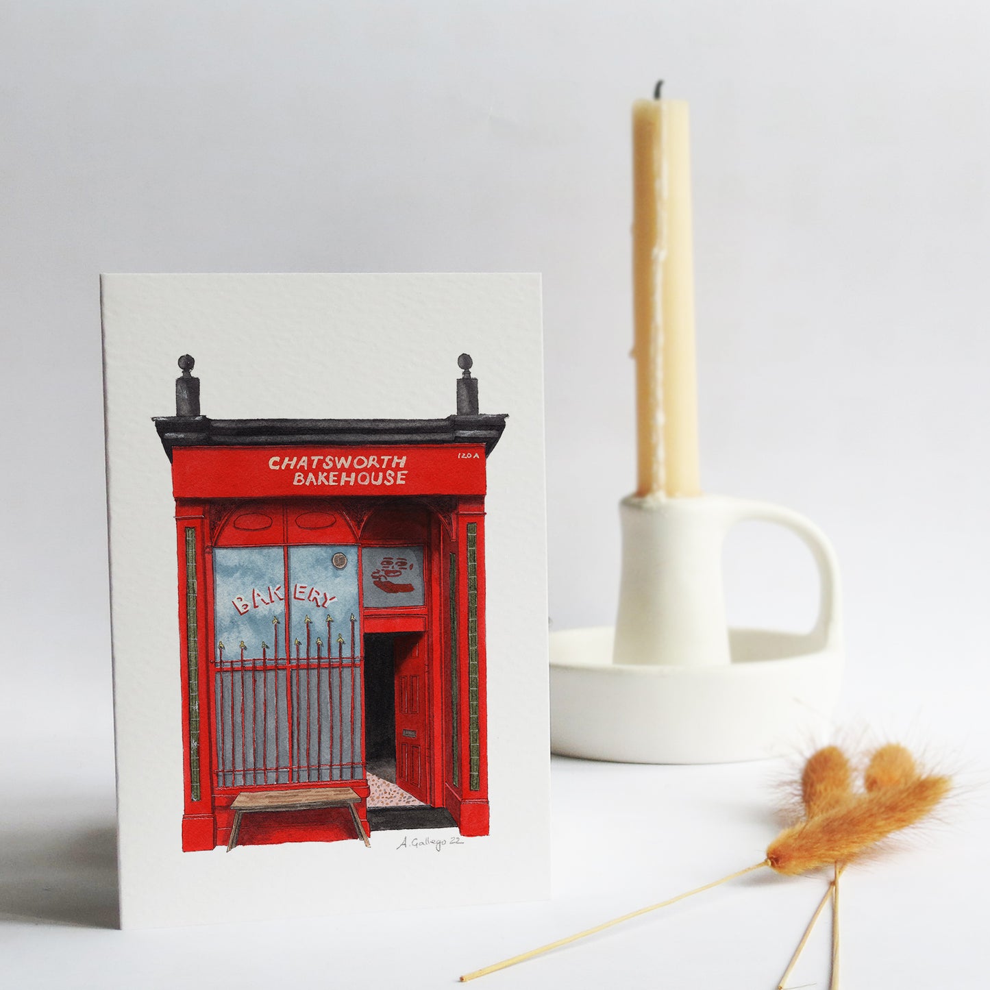 Crystal Palace - Chatsworth Bakehouse - Greeting card with envelope