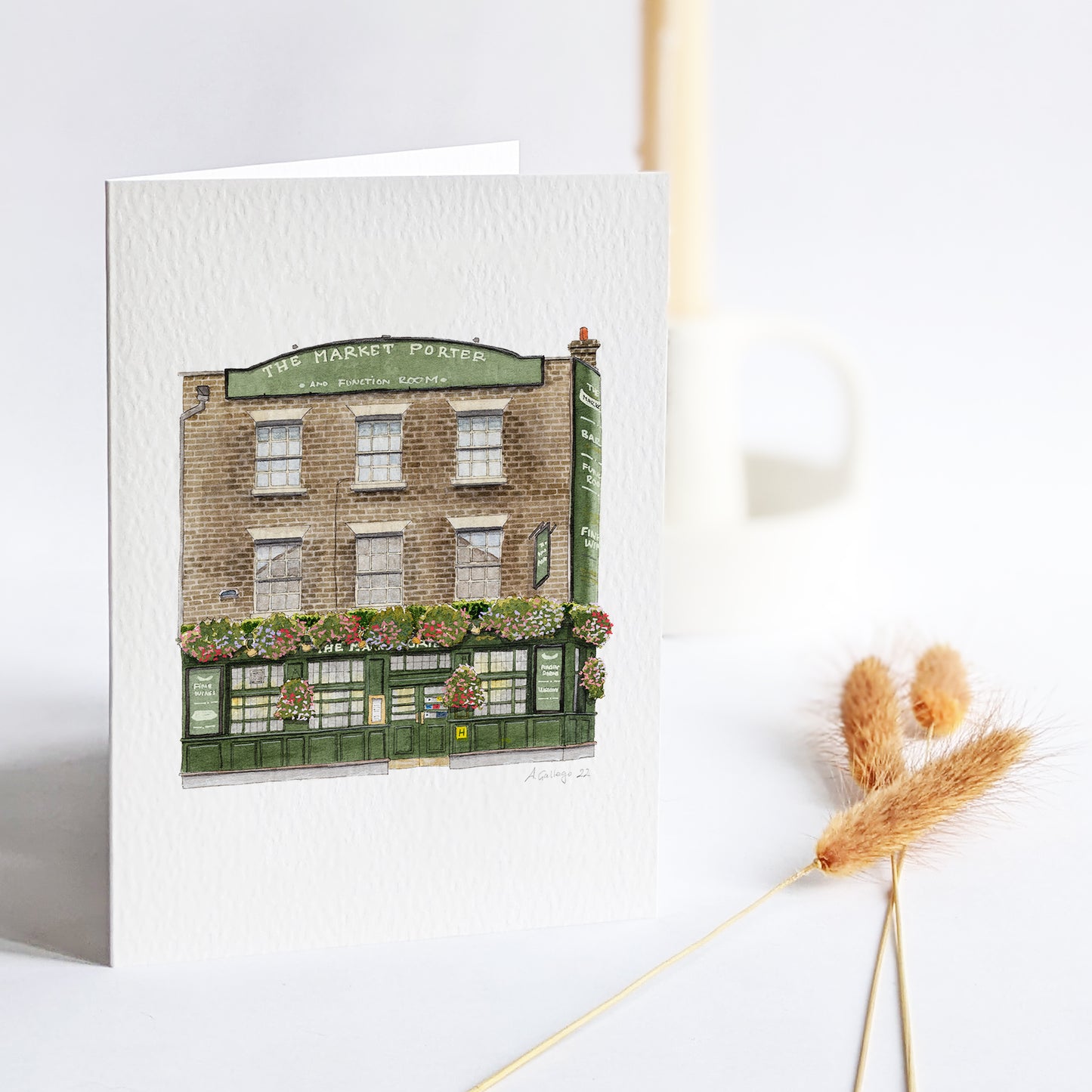 Borough - The Market Porter - Greeting card with envelope