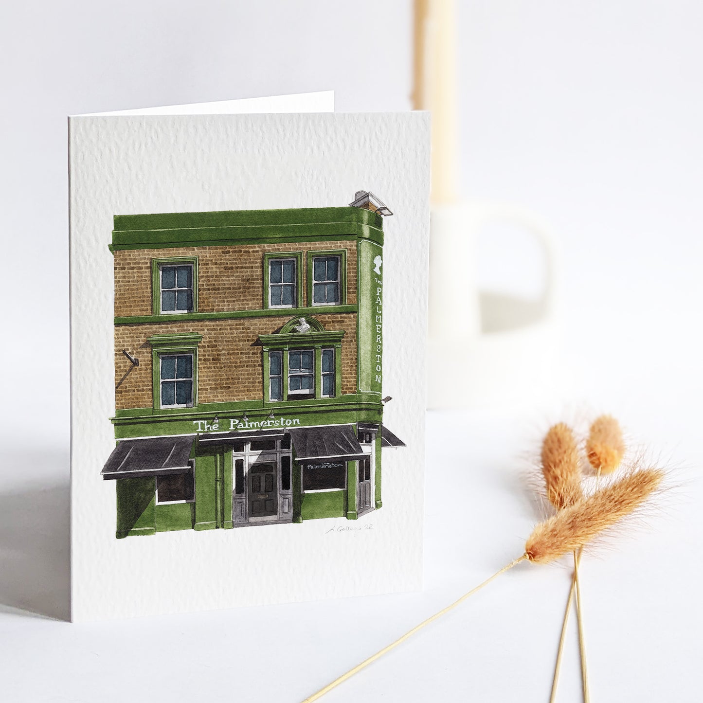 East Dulwich - The Palmerston - Greeting card with envelope