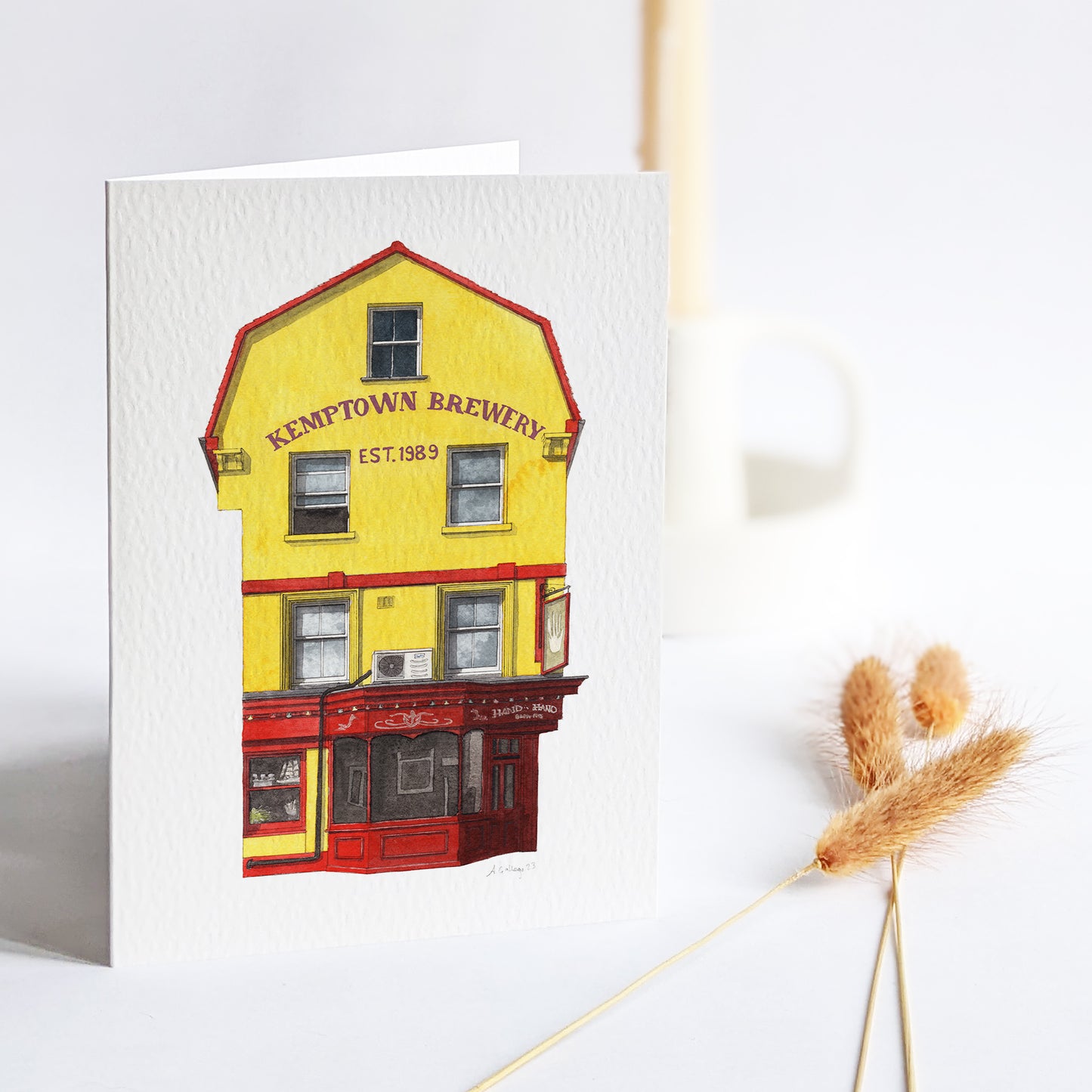 Brighton - The Hand in Hand - Greeting card with envelope - Kemptown