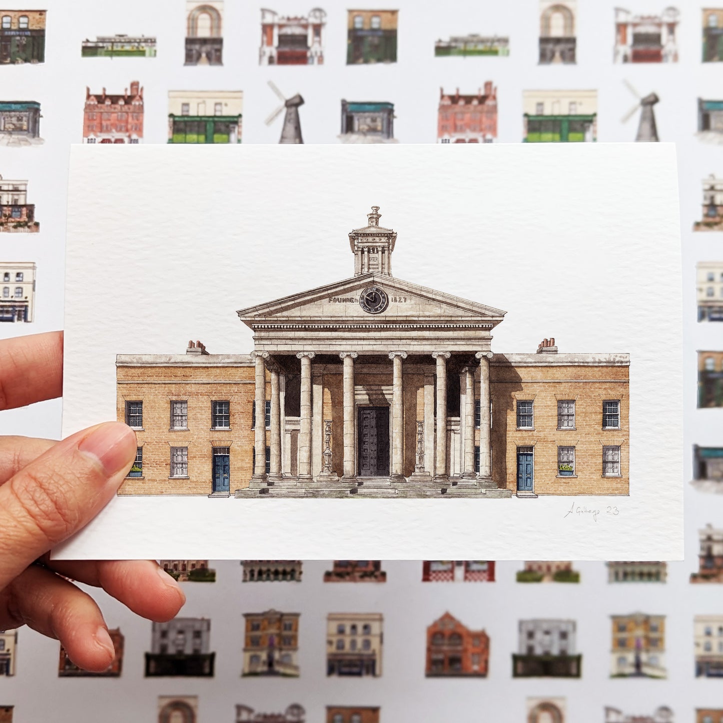 Peckham - Asylum Chapel - Greeting card with envelope