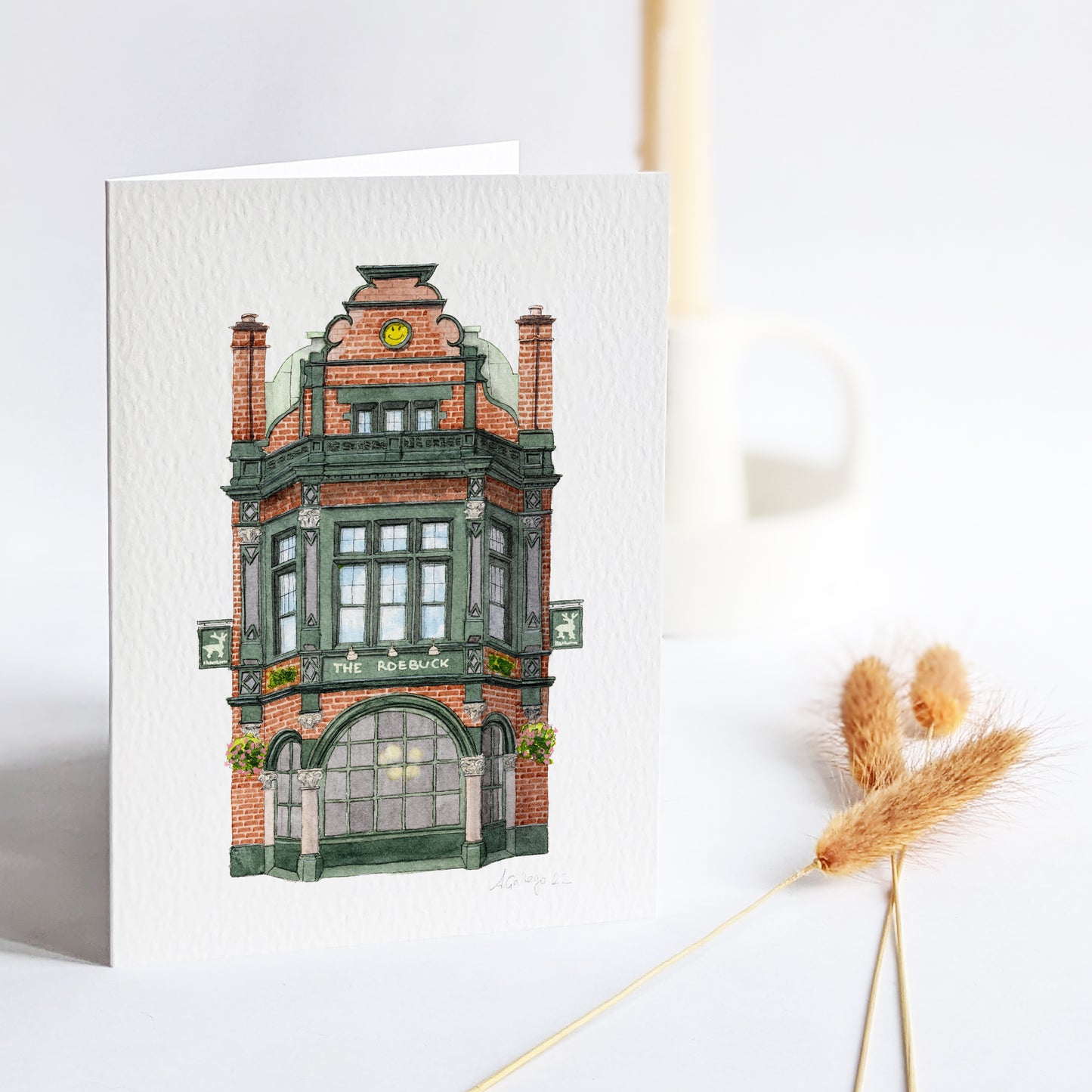 Borough - The Roebuck - Greeting card with envelope
